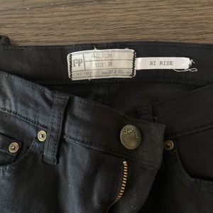Free People Black High Rise Jegging